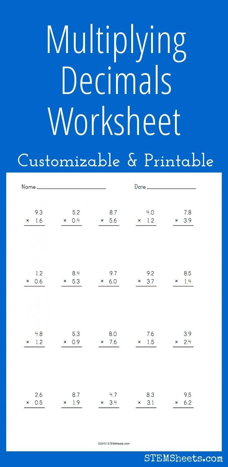 10 Dividing Decimals By Whole Numbers Worksheet Petacreta