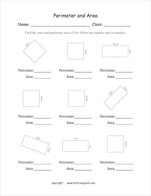  26 Area And Perimeter Word Problems Worksheets For Grade 5 