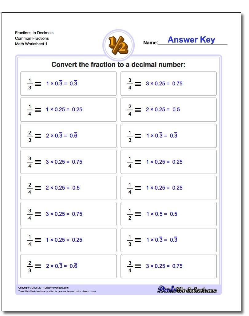 30 Repeating Decimal To Fraction Worksheet Education Template