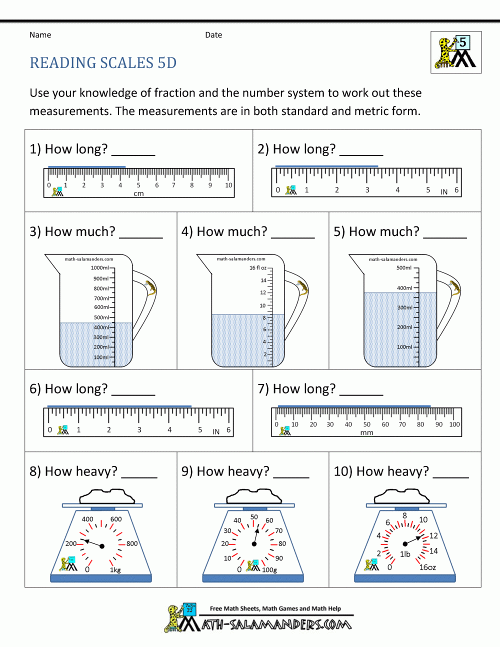 5Th Grade Eureka Math Conversion Chart Memmiblog