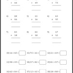 Add And Subtract Decimals Printable Worksheets Learning How To Read