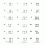 Adding Decimals Worksheet 5th Grade