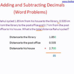 Adding Subtracting Decimals Word Problems YouTube