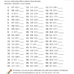 Addition And Subtraction Of Decimals Worksheets Grade 5 Worksheet Mart