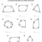 Angles In Polygons Worksheets Math Monks