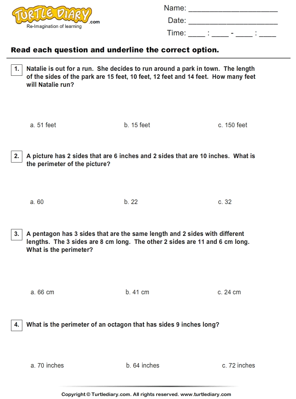 Area And Perimeter Word Problems Worksheets For Grade 5 Worksheets Master