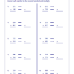 Best How To Multiply 2 Digit Numbers By 1 Digit Numbers Worksheet