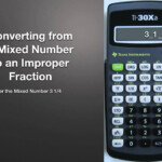 Calculator Use Converting Mixed Numbers To Improper Fractions YouTube