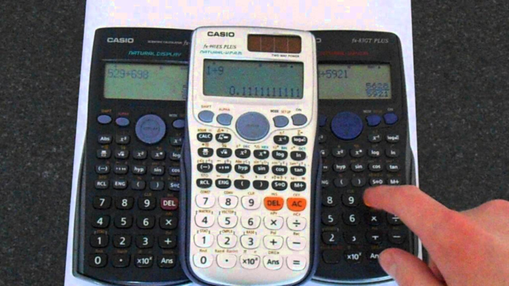 Casio Calculator Fractions To Decimals and Back YouTube