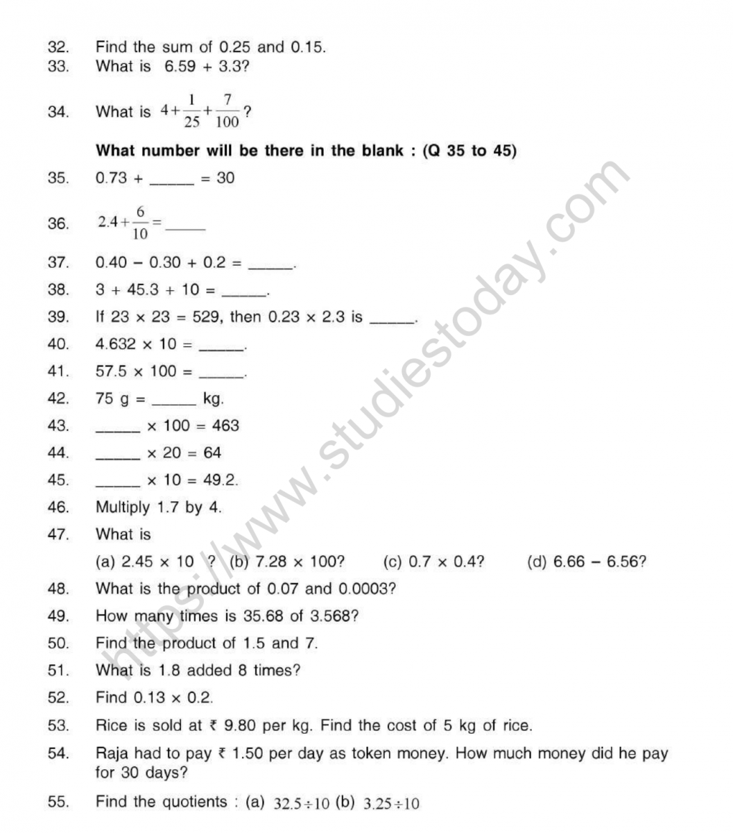 Dividing Decimals Practice Worksheet Decimalworksheets