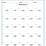 CBSE Third Grade Math Division Printable Worksheets Quiz Video Session