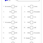 Compare Decimals 1 Fraction And Decimal Worksheets For Year 4 age