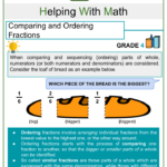 Comparing Ordering Similar Dissimilar Fraction 4th Grade Worksheets