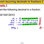 Convert Recurring Decimals To Fractions 2 YouTube