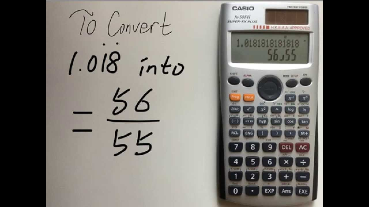 Convert Repeating Decimal Into A Fraction YouTube
