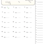 Converting Decimals To Fractions Worksheet With Answer Key Printable