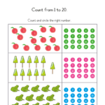 Counting To 20 Worksheets For Preschool Pre K Free Counting To 20