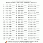 Decimal Math Worksheets Addition Db excel