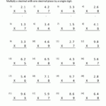 Decimal Multiplication Worksheets 5th Grade