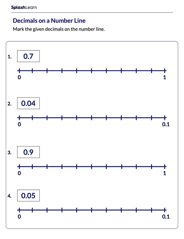 Decimal Worksheets For 5th Graders Online SplashLearn