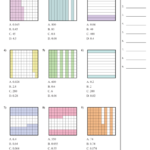 Determining Decimal Value Visual Worksheet Decimals Worksheets