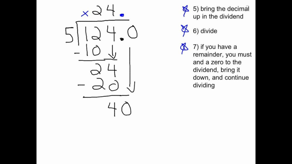 Dividing Decimals decimal In Both Dividend Divisor YouTube