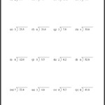 Dividing Decimals Worksheets Dividing Decimals Decimals Worksheets