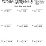 Dividing Decimals Worksheets Math Monks