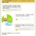 Dividing Whole Number By Fraction 5th Grade Math Worksheets