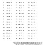 Division With Answer Key Free Printable PDF Worksheet Math Practice