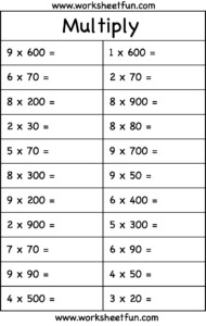 Multiplying Decimals By Multiples Of 10 Worksheets - Decimalworksheets.net