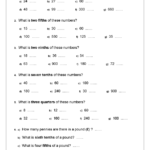 Find Fractions Of Numbers Or Quantities Fraction And Decimal