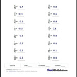 Fractions As Decimals For Fractions To Decimals Tenths And Fifths