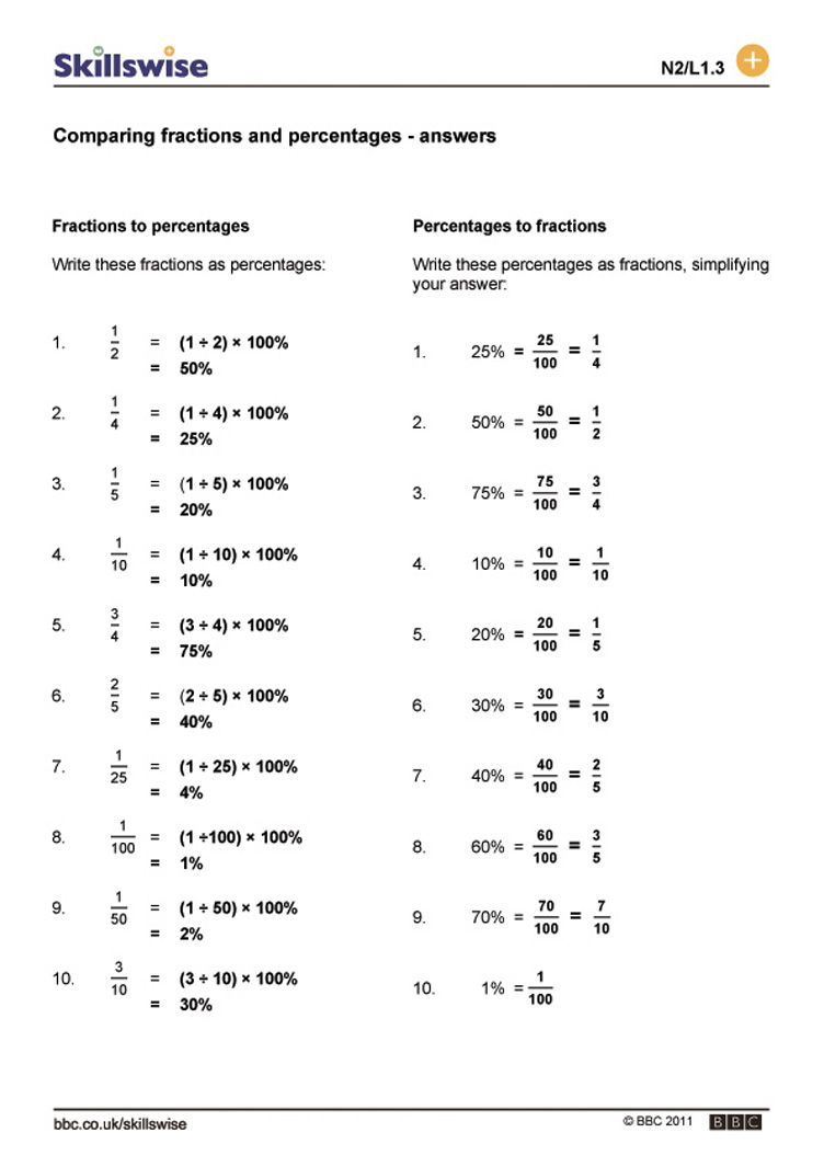 Fractions Decimals And Percentages Worksheet Pdf Universal Worksheet