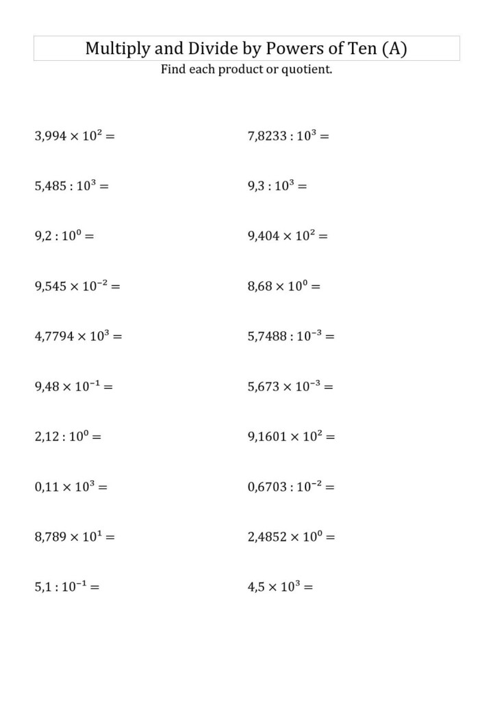 Free 5th Grade Math Worksheets Activity Shelter