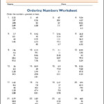 Free 5th Grade Ordering Decimals Worksheets EduMonitor