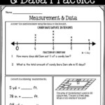 Free Fifth Grade Measurement Data Printable Can Be Used As Daily