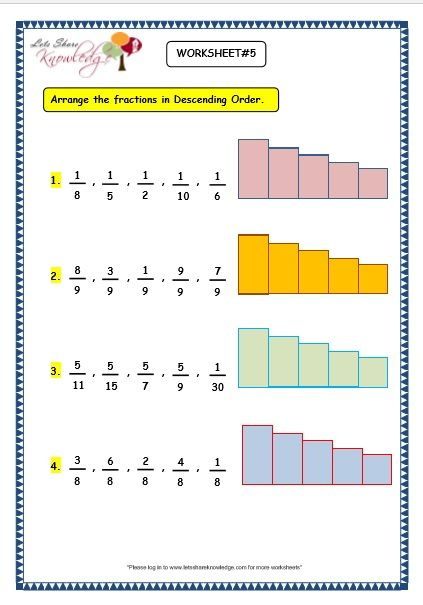 Grade 3 Maths Worksheets 7 4 Ascending And Descending Order Of 