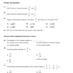 Grade 9 Number System Math Practice Questions Tests Worksheets