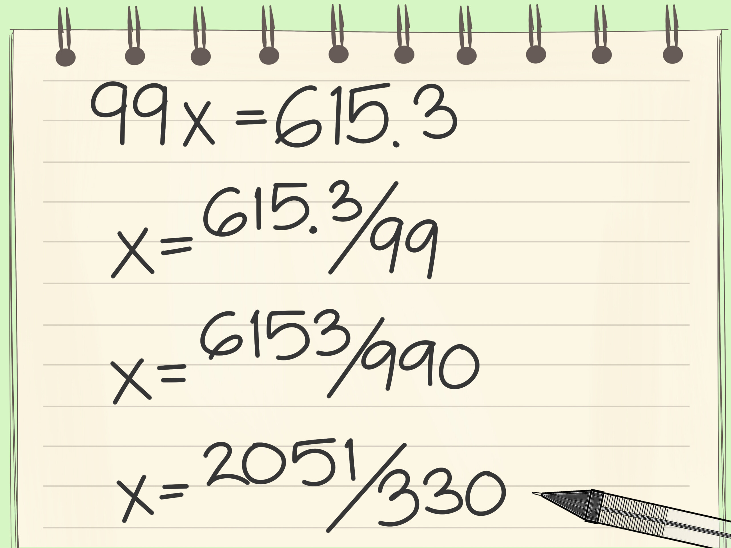 How To Convert Repeating Decimals To Fractions 9 Steps