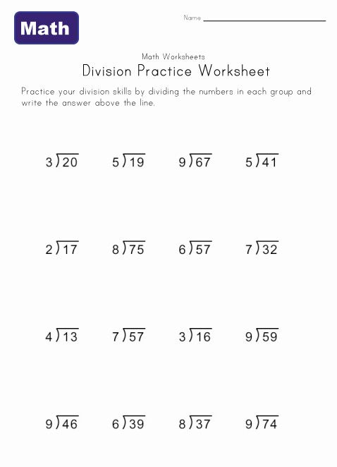Kids Division Worksheets With Remainders Division Worksheets Math 