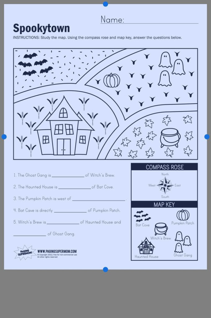 Map Worksheets For Kindergarten First Grade Worksheets Map Skills 