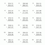 Math Addition Worksheet Collection 4th Grade