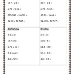 Mixed Operations With Decimals Worksheet