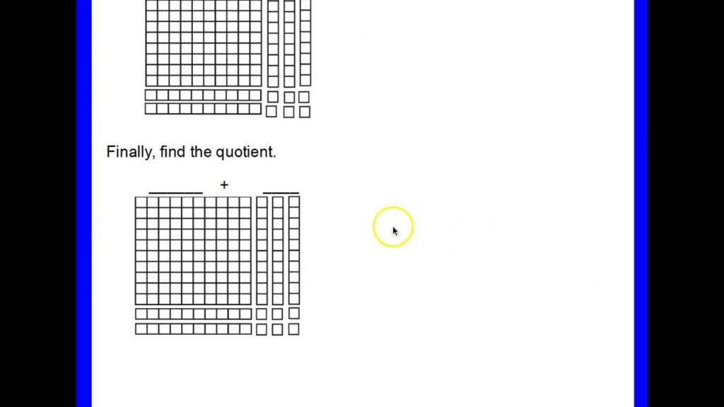 Model Division With 2 digit Divisor Using Base Ten Blocks Base Ten 