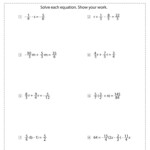 Multi Step Equations Worksheets Math Monks