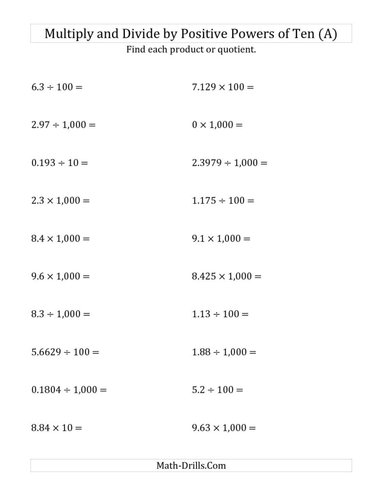 Multiplication Of Decimals Worksheets Pdf FREE 8 Sample Multiplying 