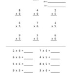 Multiplication Worksheets For Grade 2 3 20 Sheets Pdf Etsy 2nd