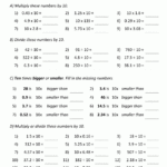 Multiply And Divide By 10 100