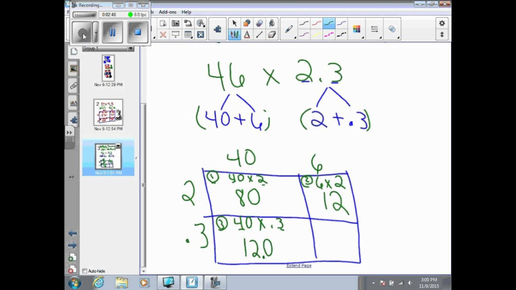 Multiply Decimals Box Method YouTube